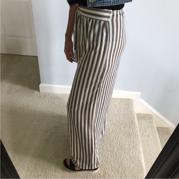 Bohemian Striped Wide Leg Pants - Picture 3 of 4